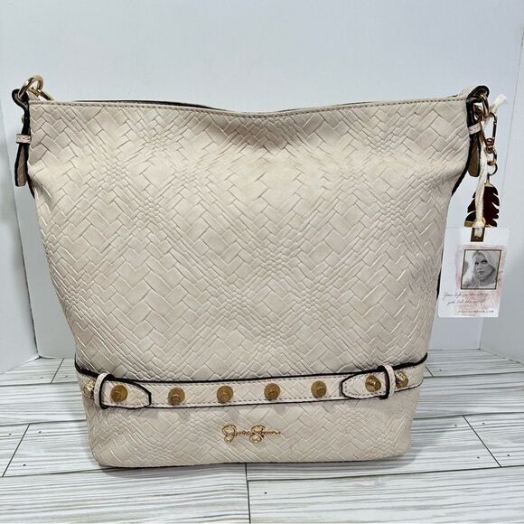 $108 JESSICA SIMPSON NESSA‎ OVERSIZED BUCKET SHOULDER TOTE SATCHEL PURSE NWT - Picture 14 of 15